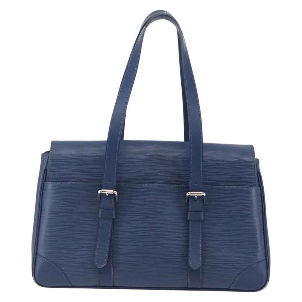 Louis Vuitton Segur Handbag Blue Leather Good condition - Back View