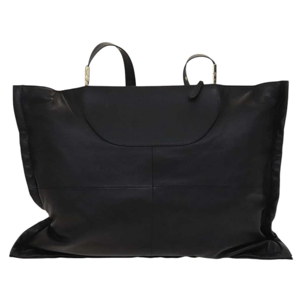 Burberry Vintage Shoulder Bag Black Leather Good condition - Back View