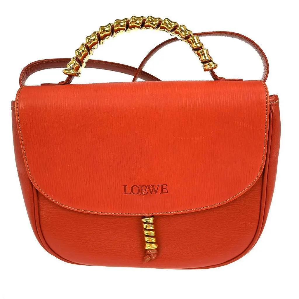 Loewe Velazquez shoulderbag Red Leather Good - Front View
