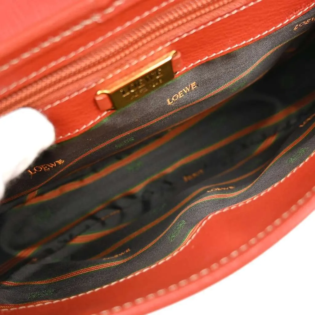 Loewe Velazquez shoulderbag Red Leather Good - Inside View