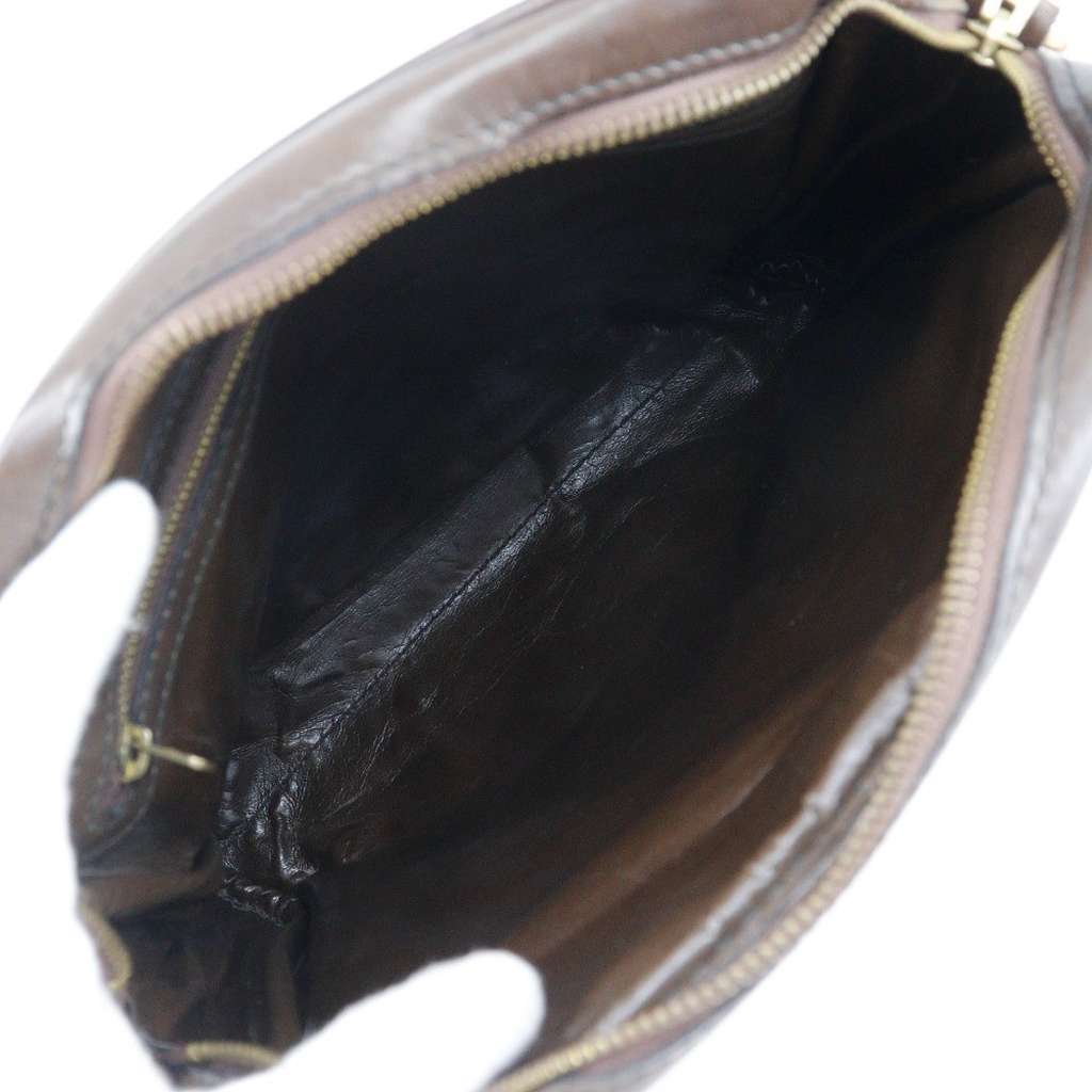 Fendi Logo Zucca Shoulder Bag Brown Canvas Good condition - Inside View