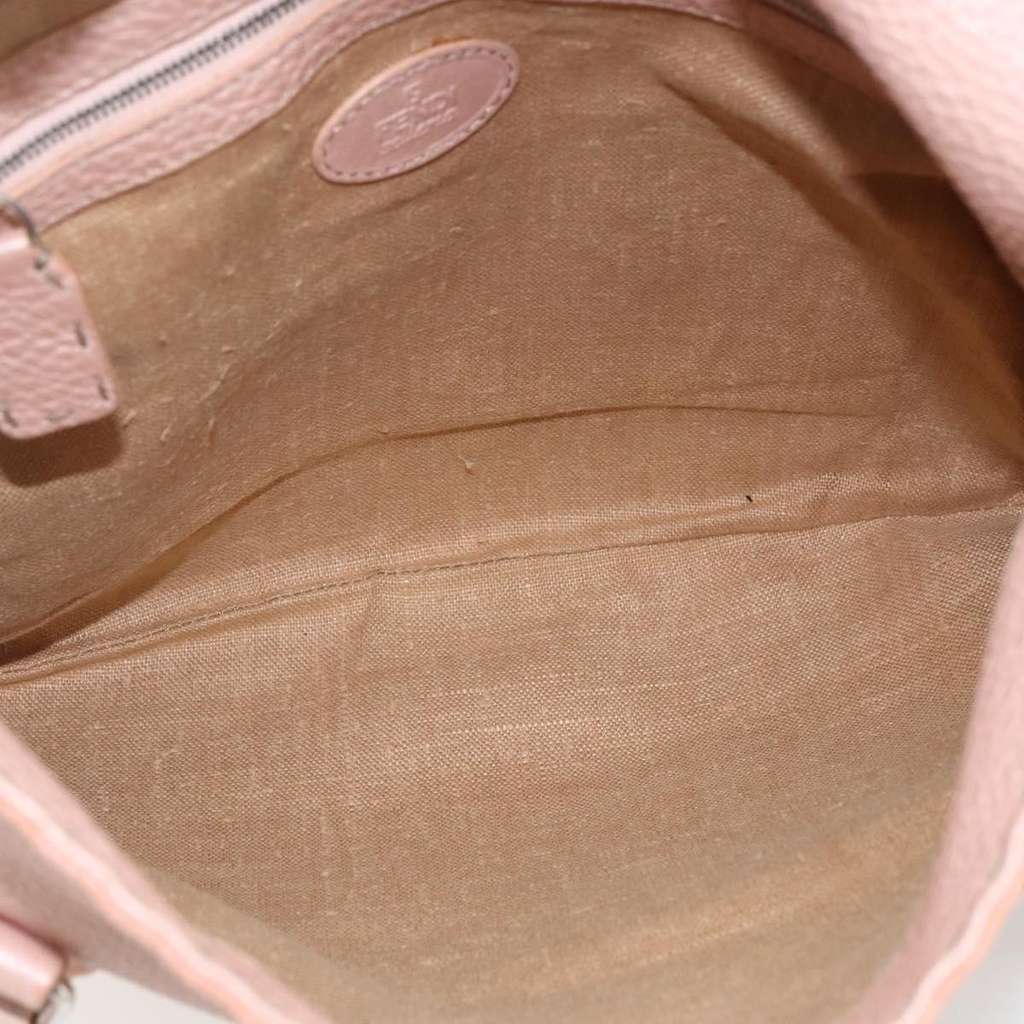 Fendi Selleria Tote Pink Leather Good condition - Box View