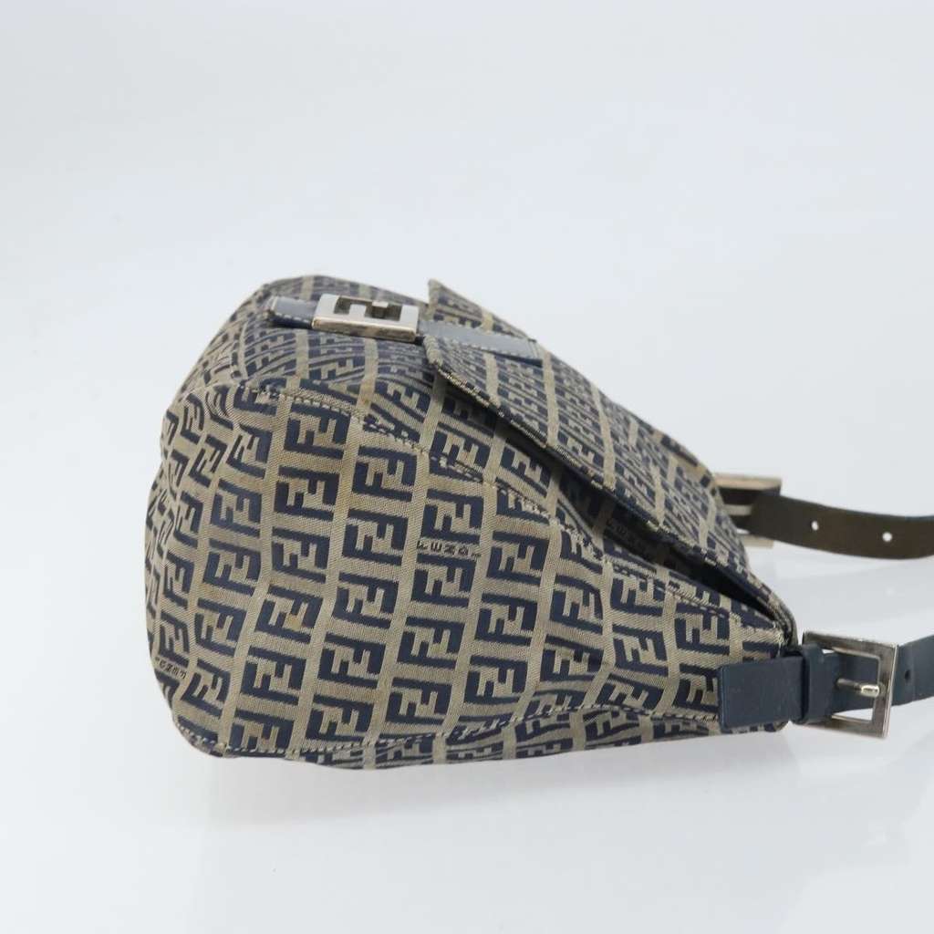 Fendi Mamma Baguette Navy Canvas Good condition - Inside View