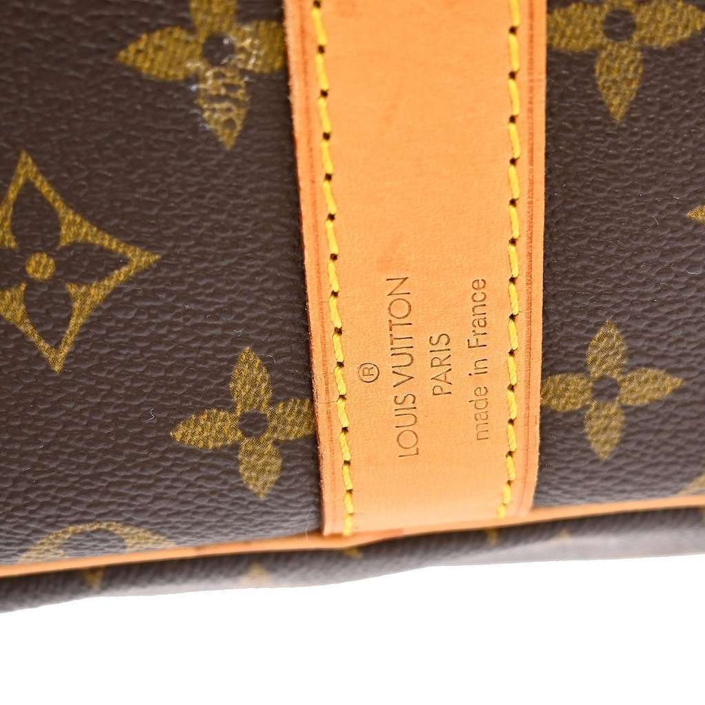 Louis Vuitton Keepall Bandouliere Bag Brown Canvas Good condition - Model View