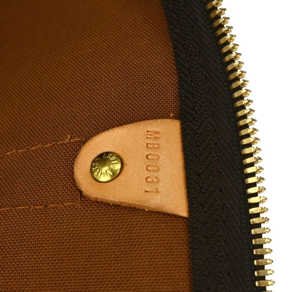 Louis Vuitton Keepall Bandouliere Bag Brown Canvas Good condition - Box View