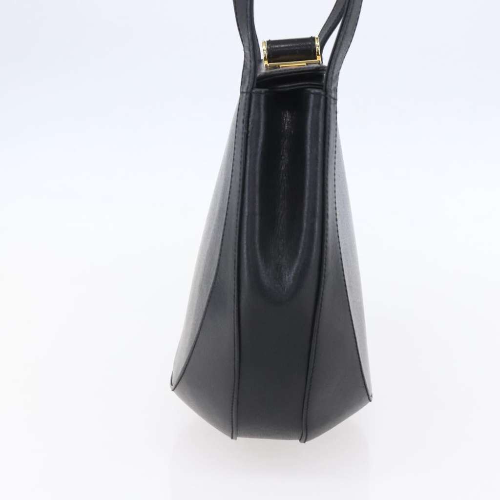 Salvatore Ferragamo Gancini Shoulder Bag Black Leather Good condition - Inside View