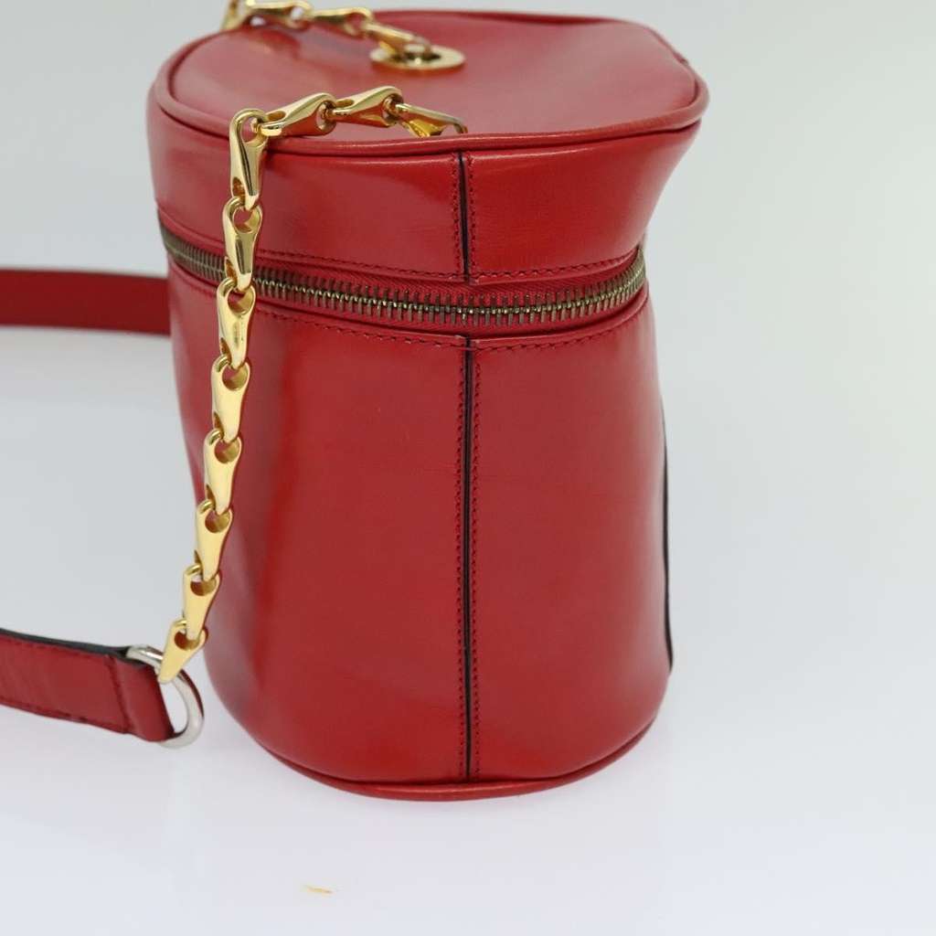Celine Vanity bag Red Leather Good condition - Model View