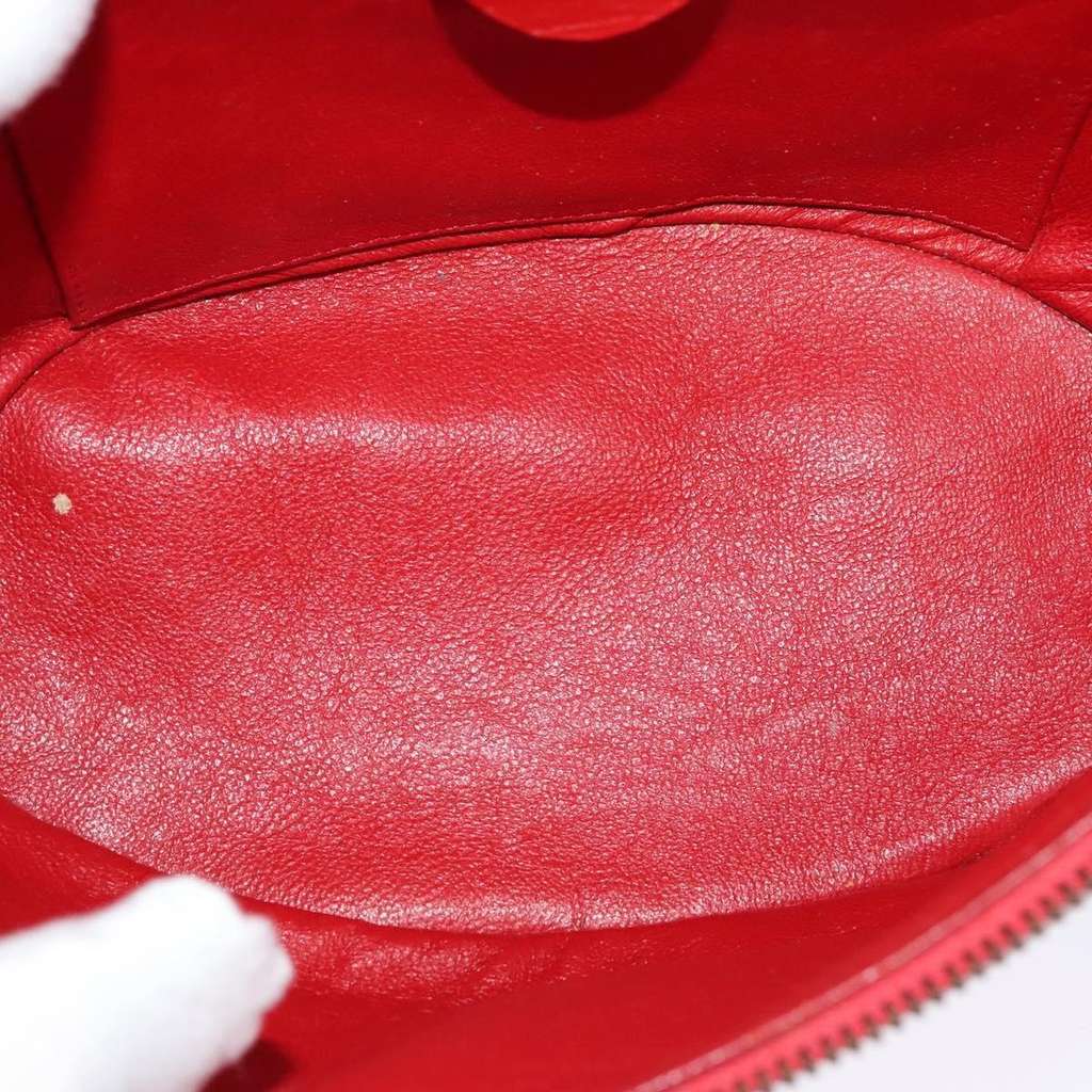 Celine Vanity bag Red Leather Good condition - Box View