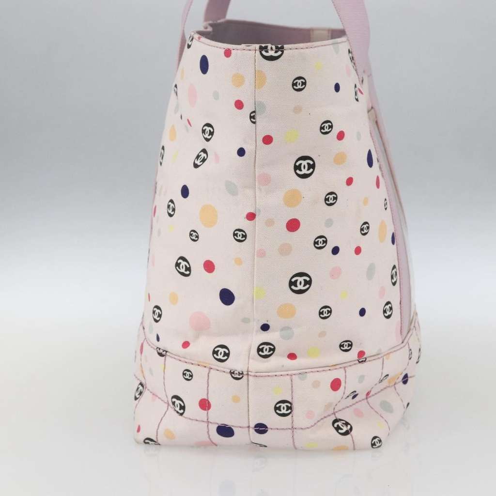 Chanel Vintage Tote Pink Canvas Fair condition - Inside View