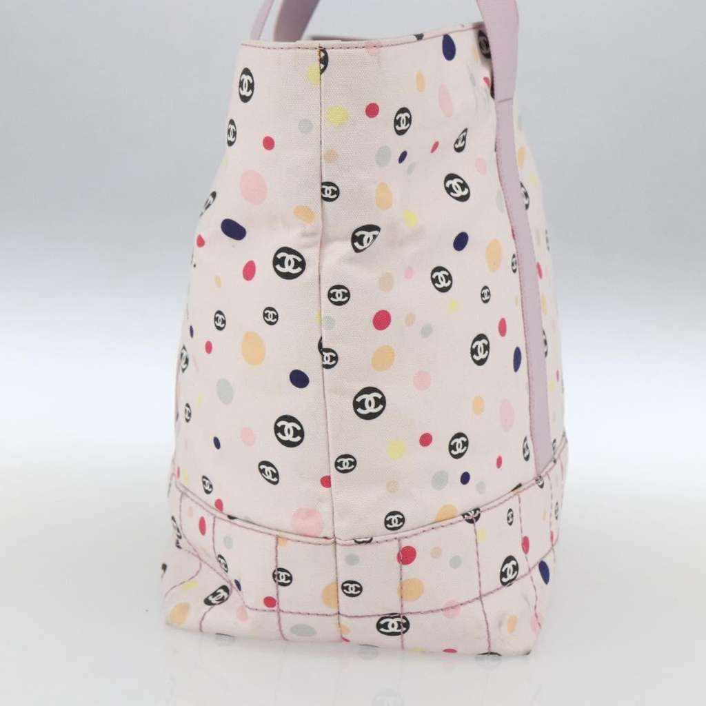 Chanel Vintage Tote Pink Canvas Fair condition - Model View