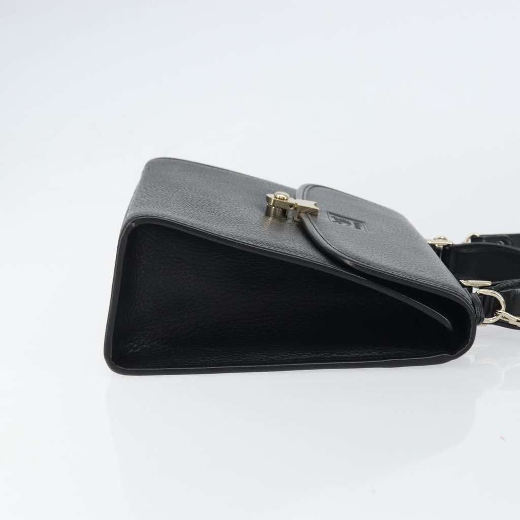 Burberry Vintage Handbag Black Leather Good condition - Inside View