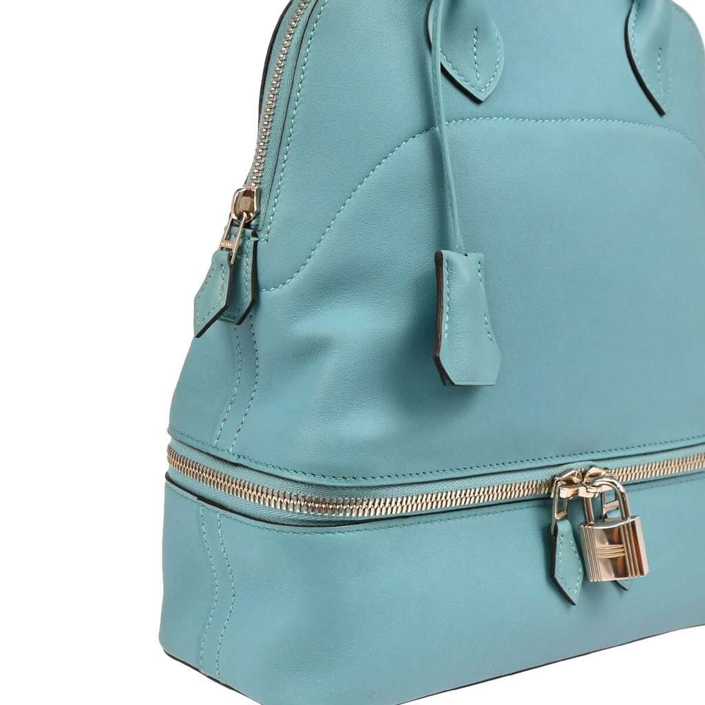 Hermès Bolide Secret Bag Blue Leather Good condition - Inside View