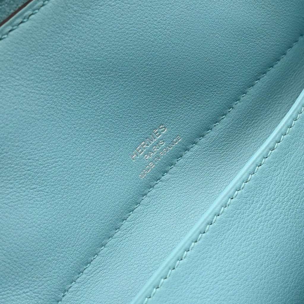 Hermès Bolide Secret Bag Blue Leather Good condition - Box View