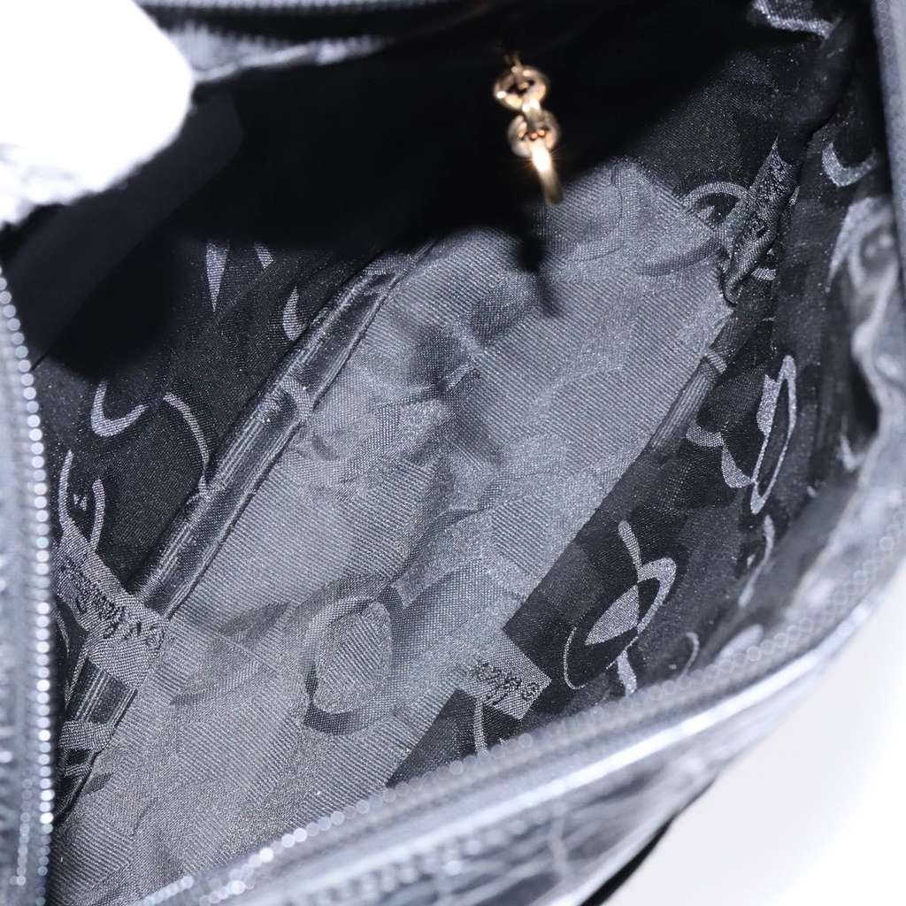 Salvatore Ferragamo Vala Shoulder Bag Black Leather Good condition - Box View