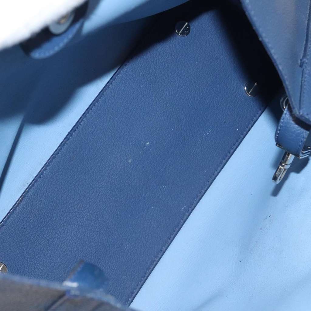 Christian Dior Blossom Handbag Blue Leather Good condition - Box View