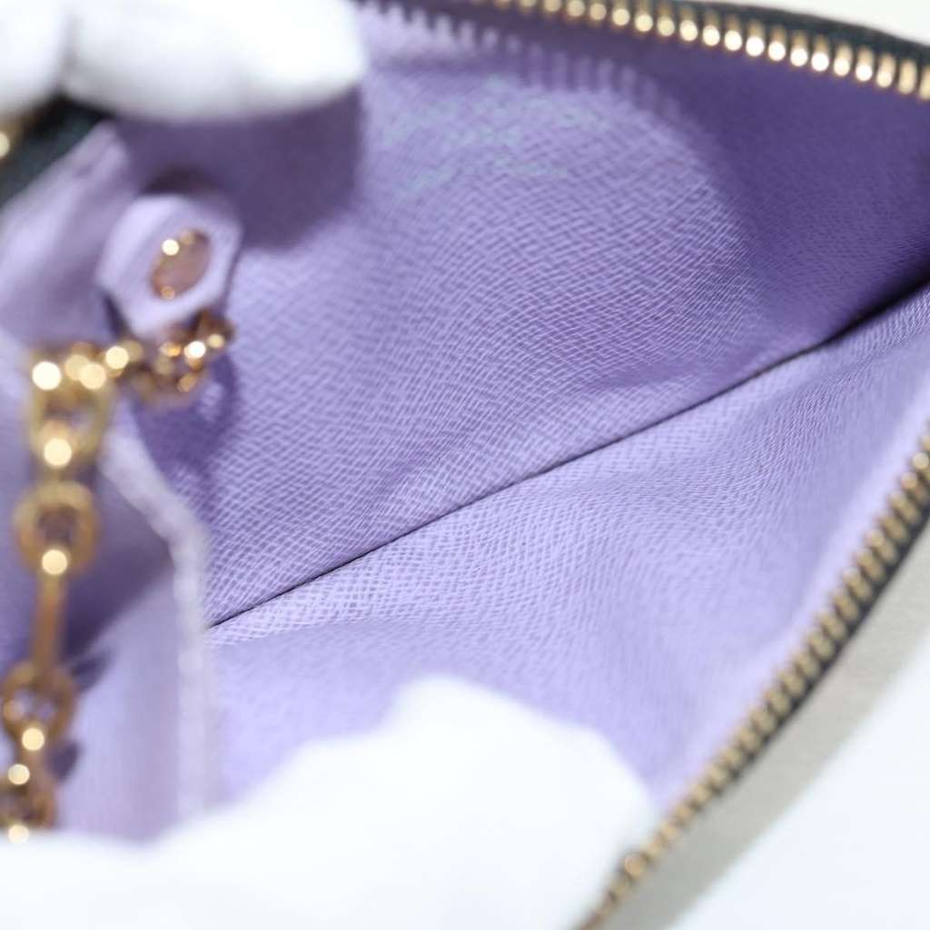 Louis Vuitton Pochette clés NM Black Canvas Good condition - Box View