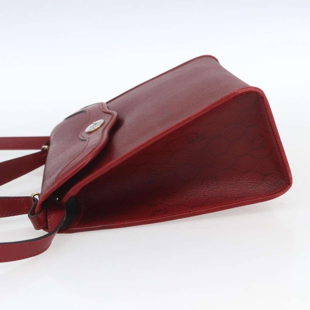 Christian Dior Vintage Honeycomb Handbag Red Canvas Fair condition - Inside View