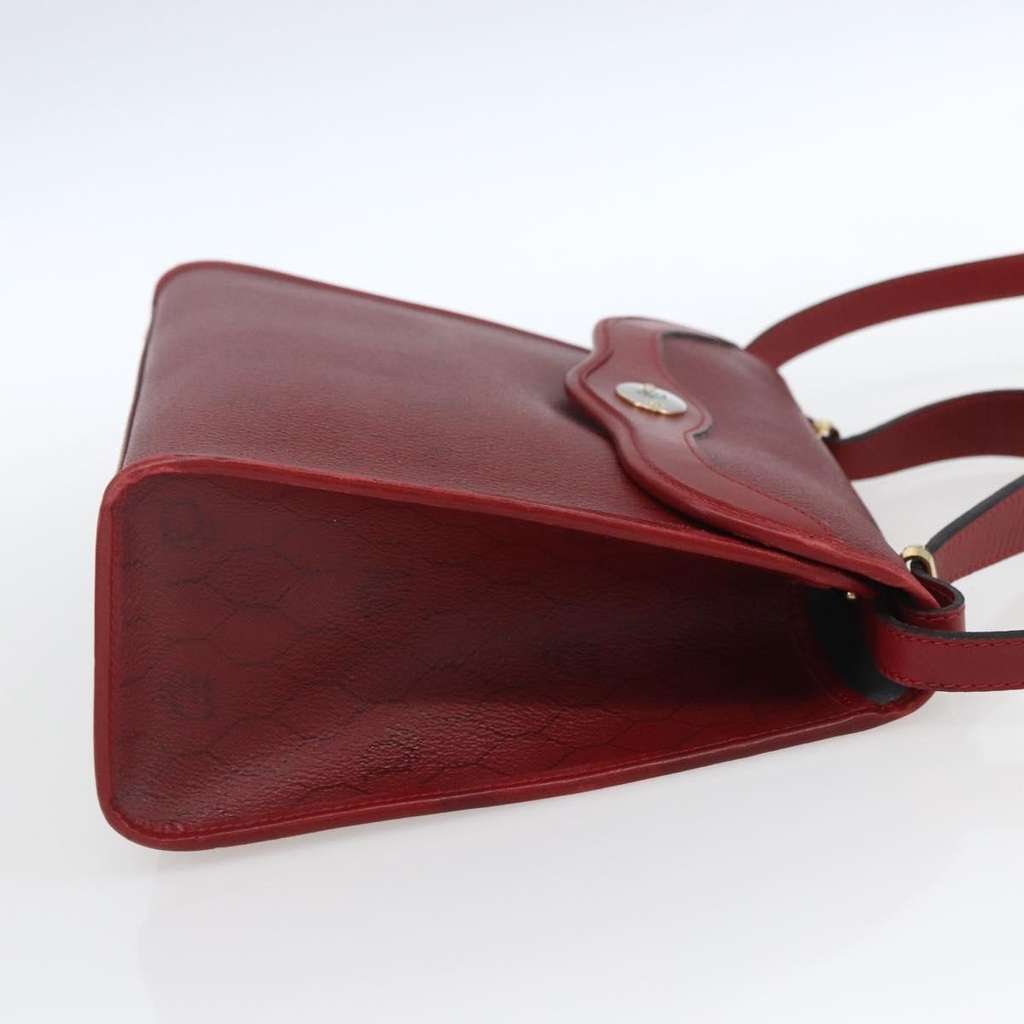 Christian Dior Vintage Honeycomb Handbag Red Canvas Fair condition - Model View