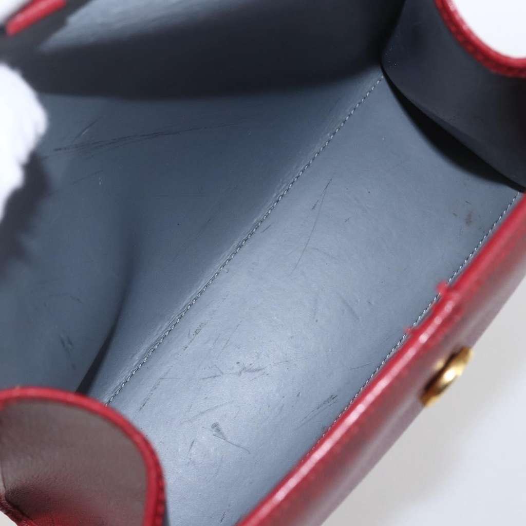 Christian Dior Vintage Honeycomb Handbag Red Canvas Fair condition - Box View