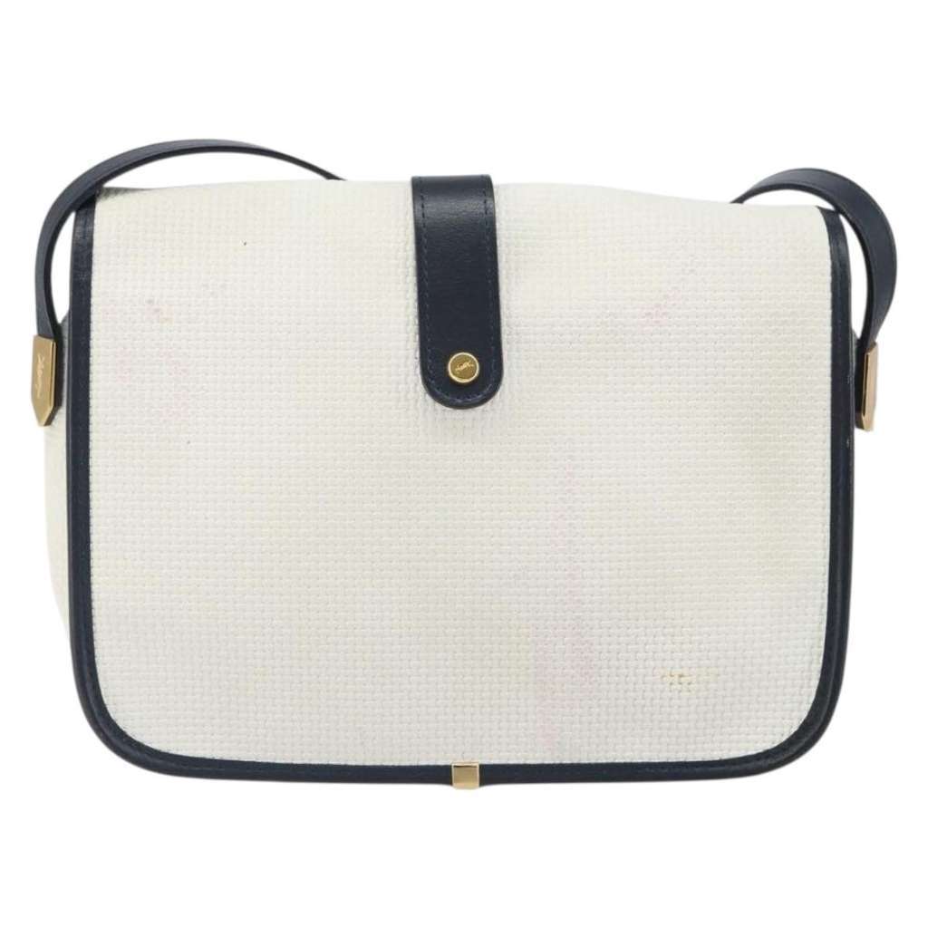 Saint Laurent Vintage Shoulder Bag White Fair condition - Back View
