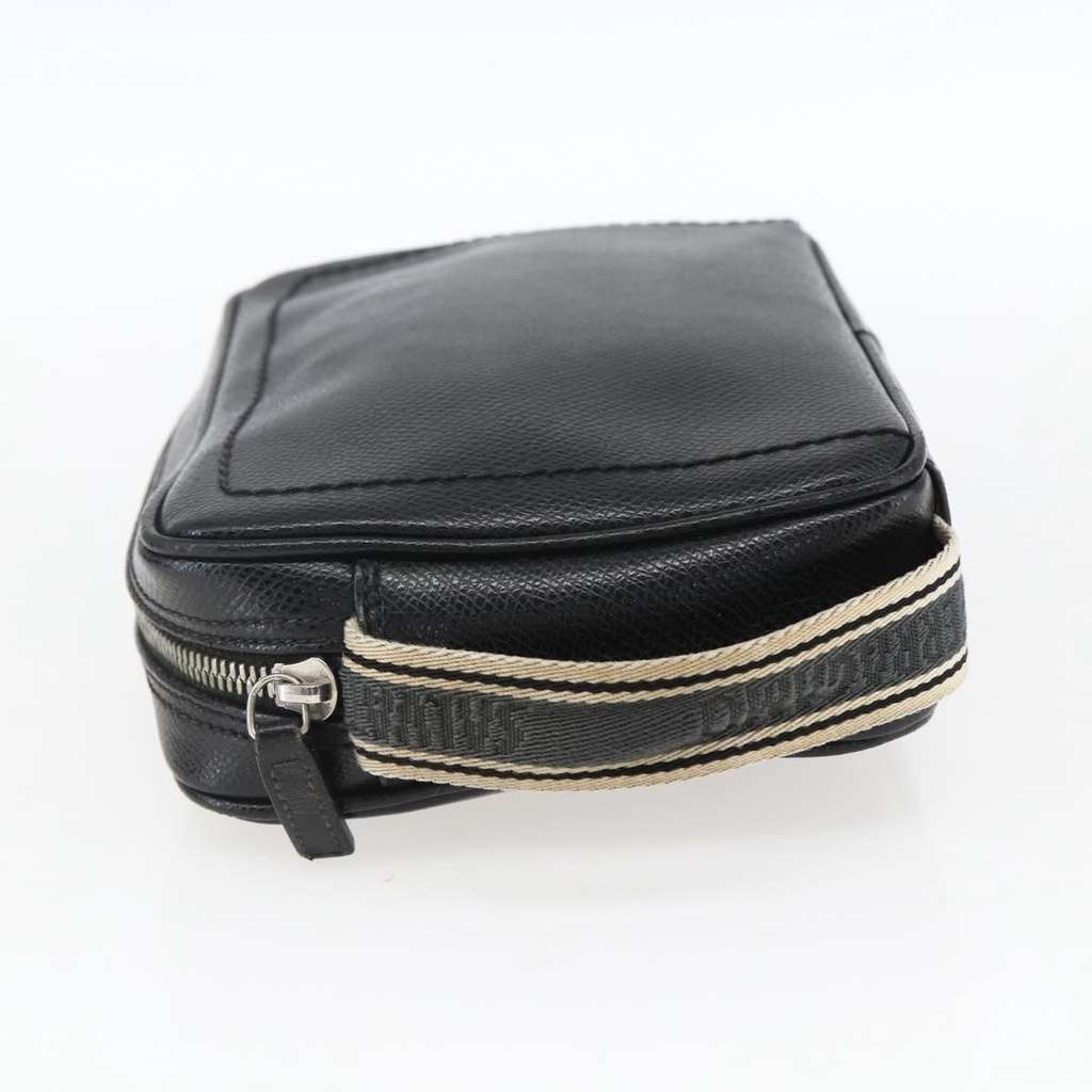 Salvatore Ferragamo Vintage clutch Bag Black Leather Good condition - Inside View