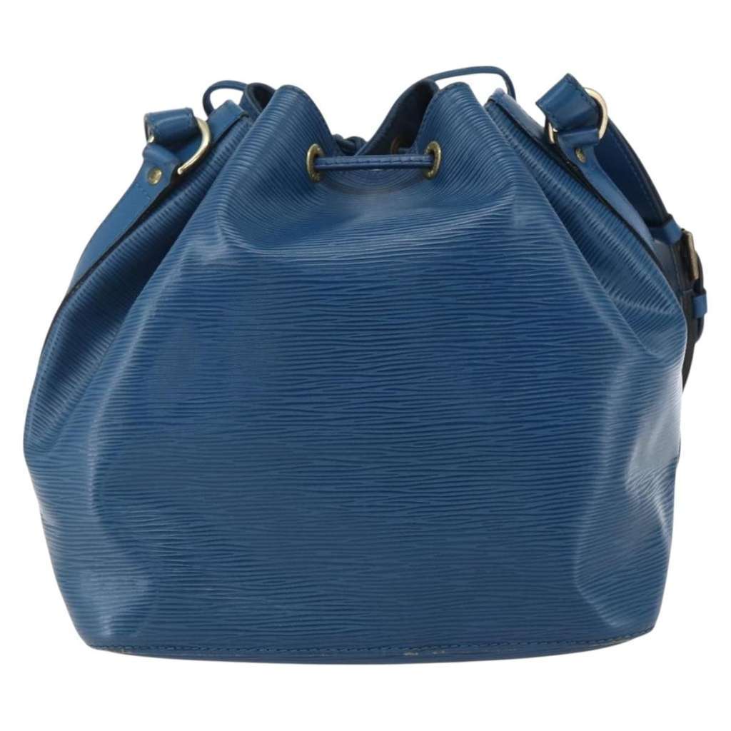 Louis Vuitton Noe Handbag Blue Leather Fair condition - Back View