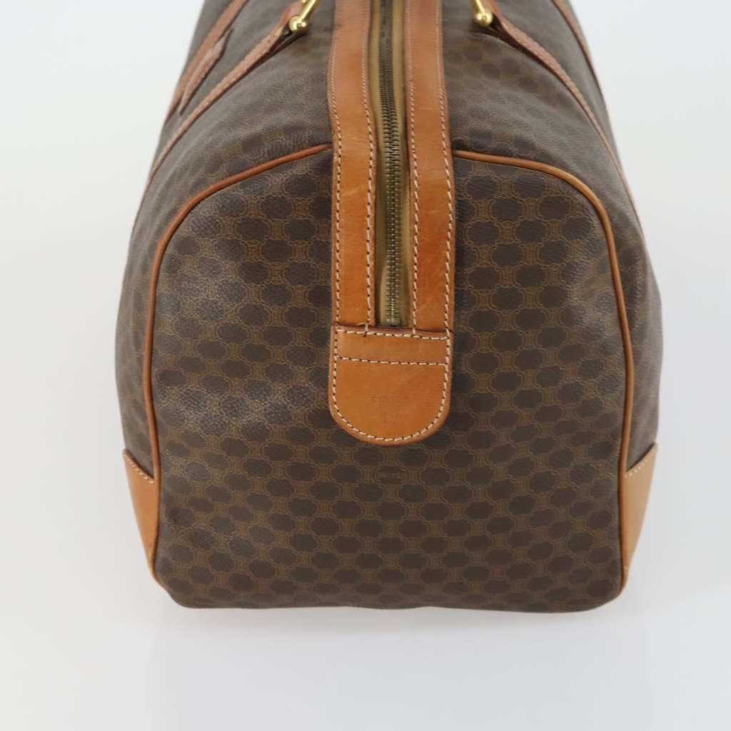 Celine Vintage Macadam Boston bag Brown Canvas Good condition - Inside View