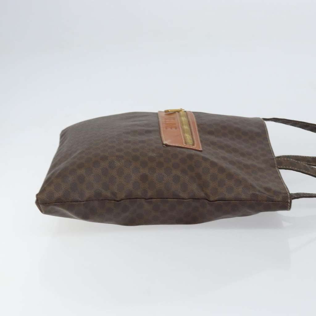 Celine Vintage Macadam Tote bag Brown Canvas Good condition - Inside View