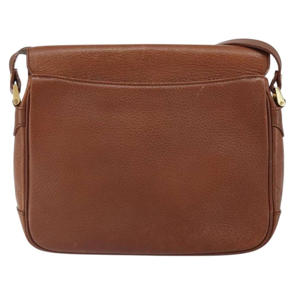 Burberry Vintage Shoulder Bag Brown Leather Good condition - Back View