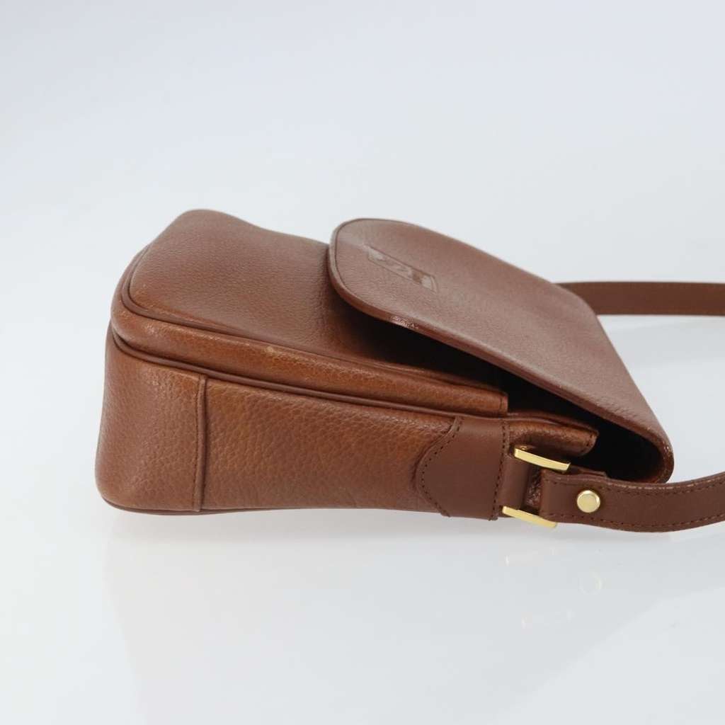 Burberry Vintage Shoulder Bag Brown Leather Good condition - Inside View