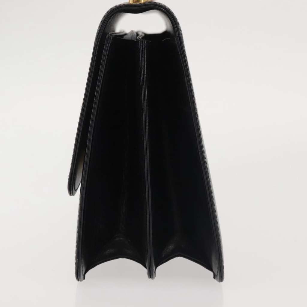 Gucci 1973 Flap Top Handle Bag Black Leather Good condition - Inside View