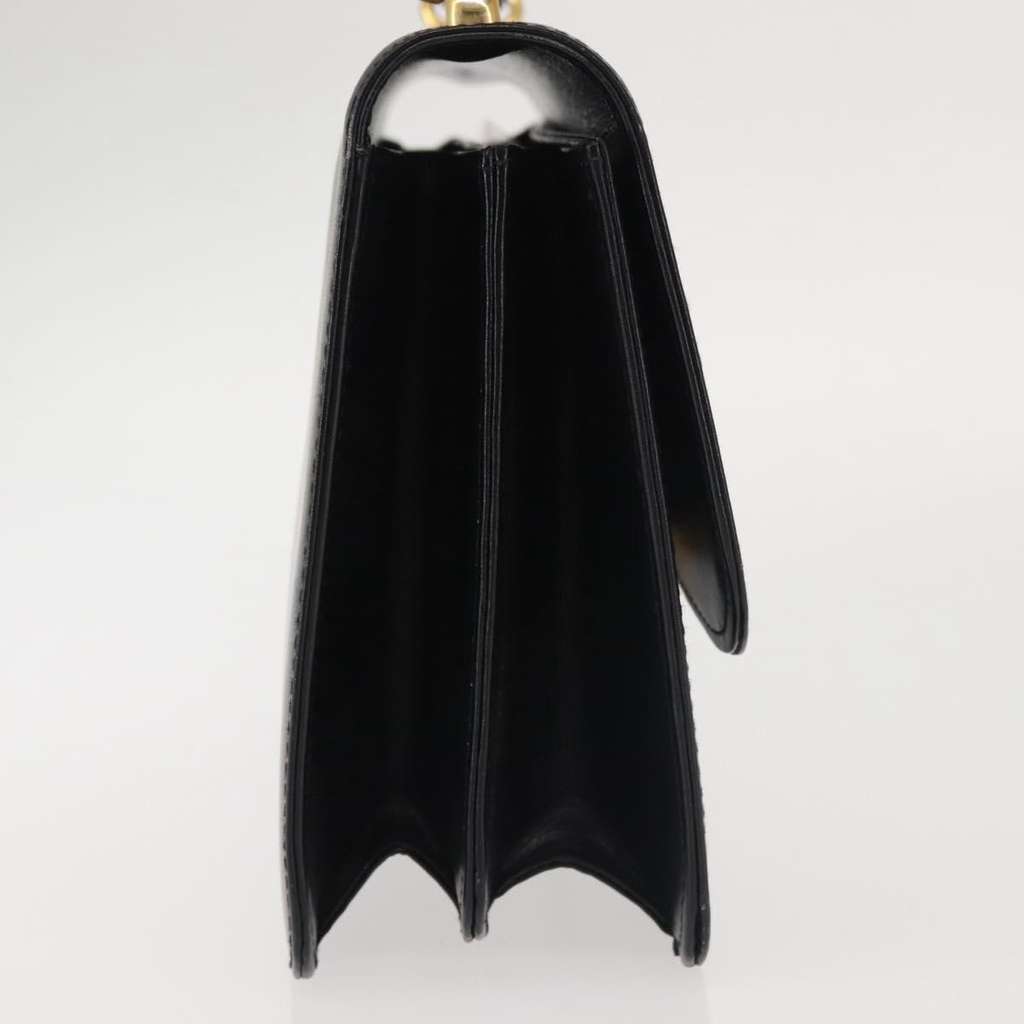 Gucci 1973 Flap Top Handle Bag Black Leather Good condition - Model View