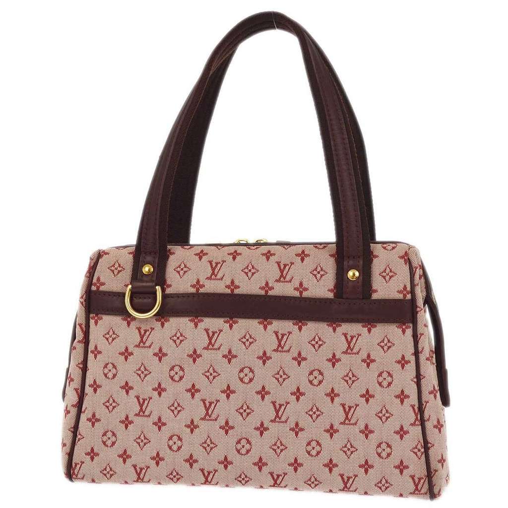 Louis Vuitton Josephine Handbag Burgundy Canvas Good condition - Back View