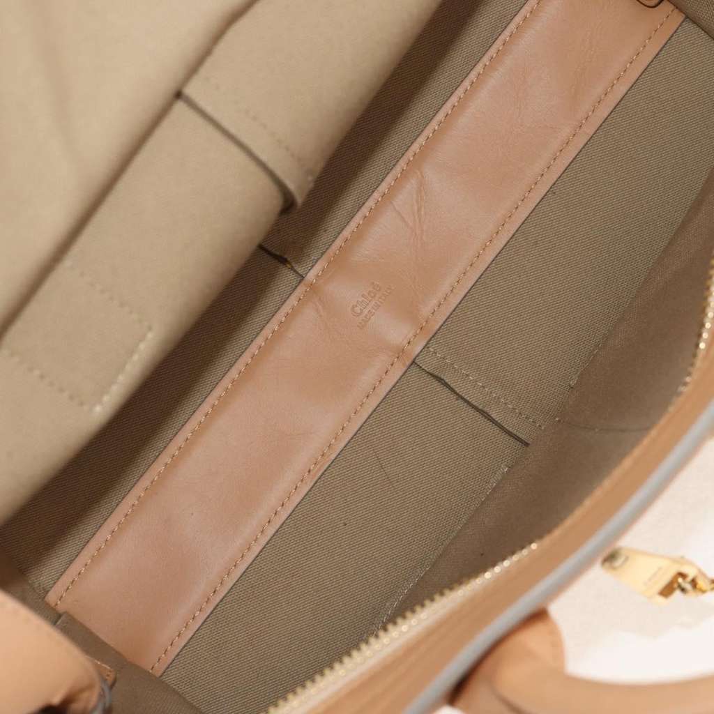 Chloe Cate Satchel Beige Leather Good condition - Box View