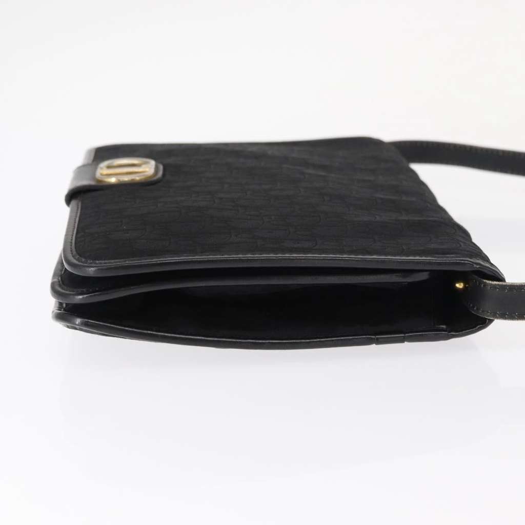 Christian Dior Vintage CD trotter Shoulder bag Black Canvas Good condition - Inside View