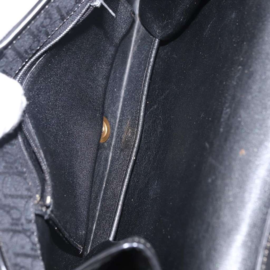 Christian Dior Vintage CD trotter Shoulder bag Black Canvas Good condition - Box View