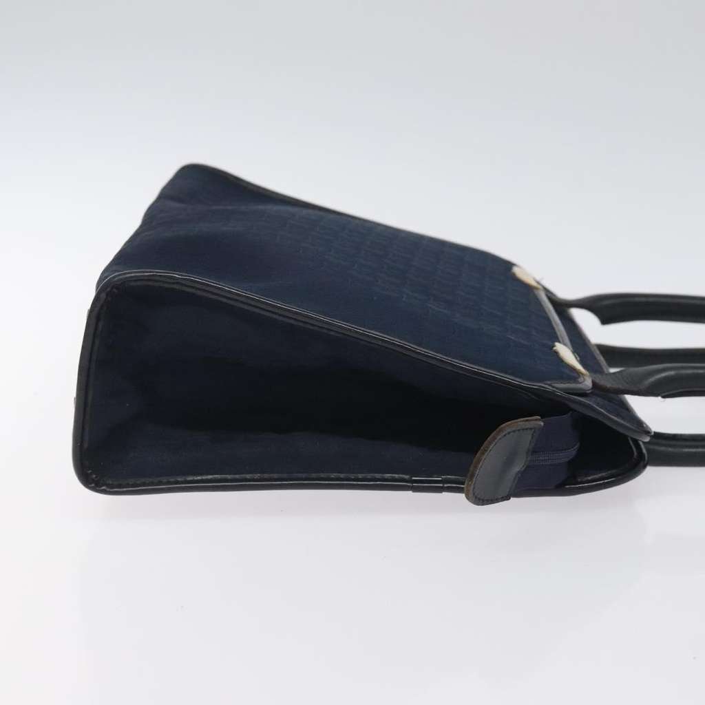 Christian Dior Vintage Trotter Handbag Navy Canvas Good condition - Inside View
