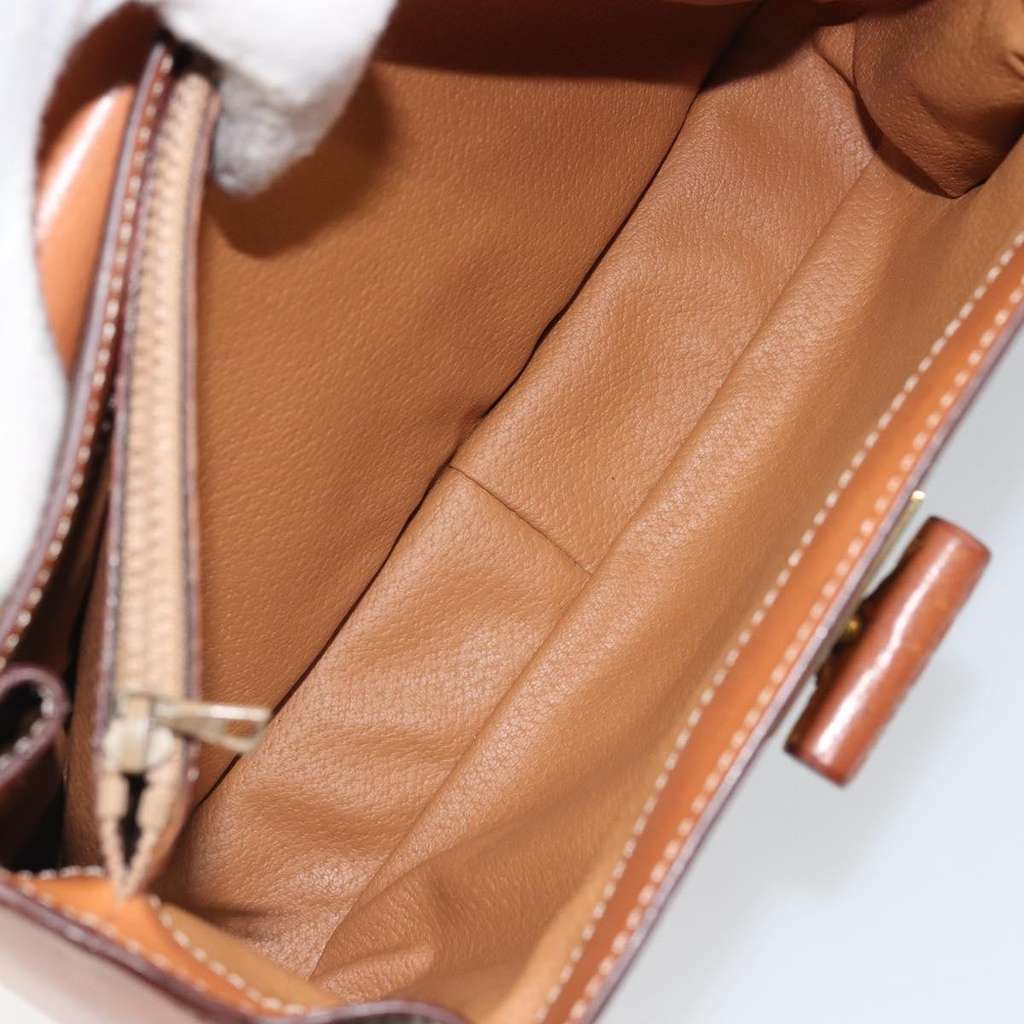 Celine Triomphe vintage handbag Brown Good condition - Box View