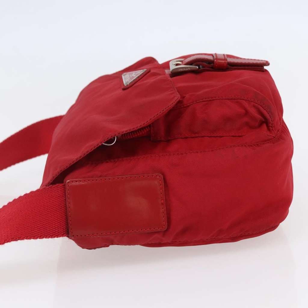 Prada Buckle Messenger Bag Red Good condition - Inside View