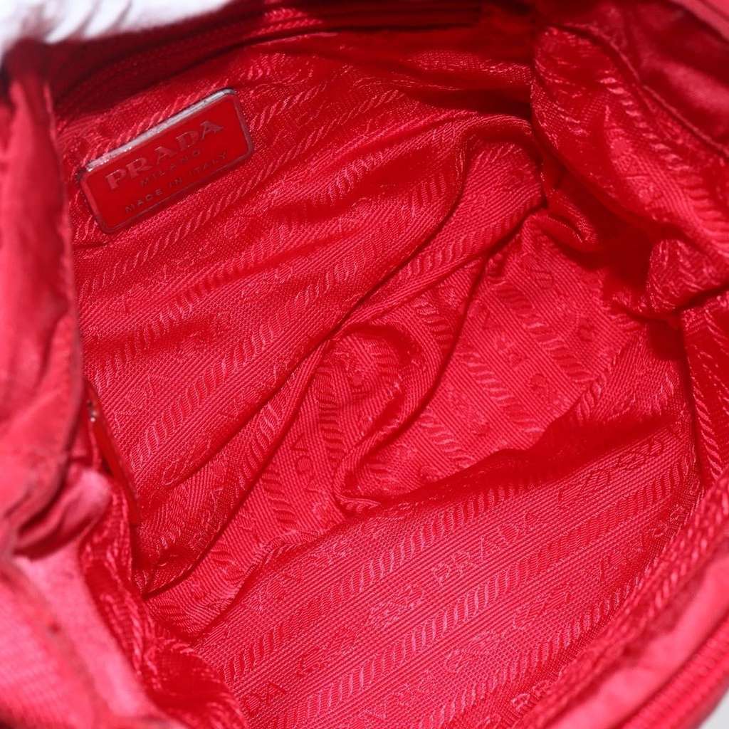 Prada Buckle Messenger Bag Red Good condition - Box View