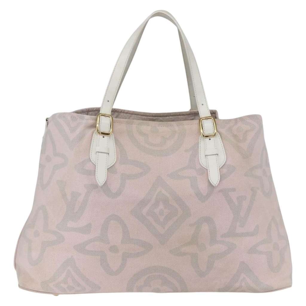 Louis Vuitton Tahitienne Cabas Pink Canvas Good condition - Back View