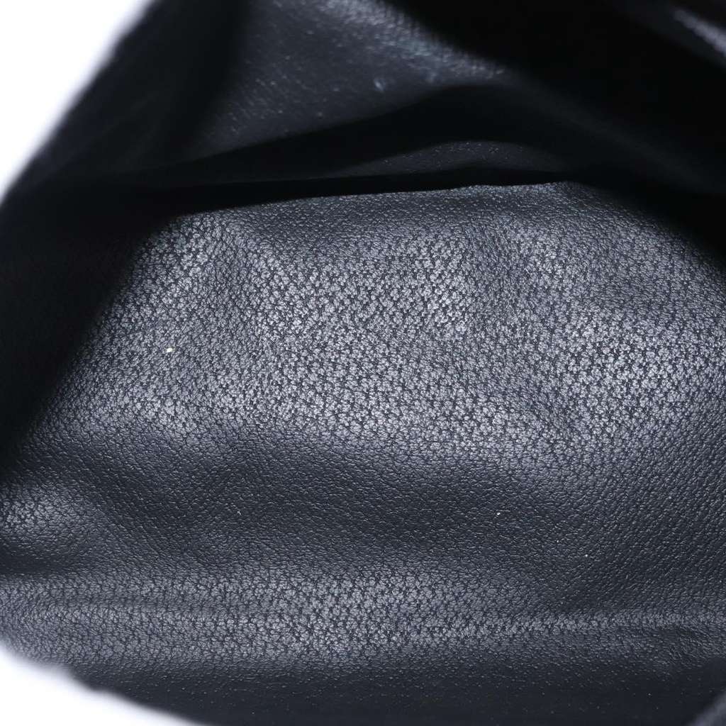 Celine Vintage Circle Logo Crossbody Bag Black Leather Good condition - Box View