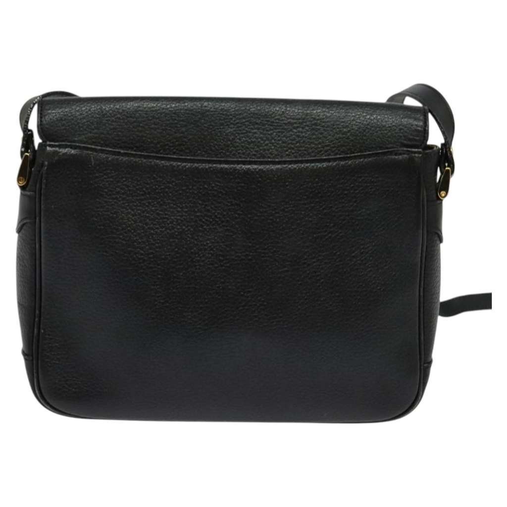 Burberry Vintage Crossbody Bag Black Leather Good condition - Back View