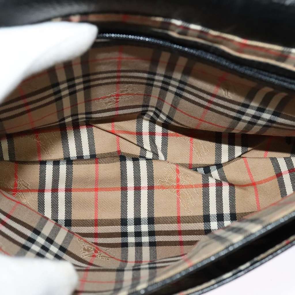 Burberry Vintage Crossbody Bag Black Leather Good condition - Box View