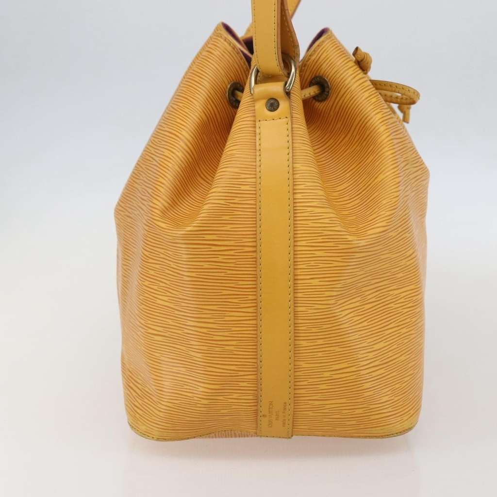 Louis Vuitton Petit Noe Handbag Yellow Leather Good condition - Inside View