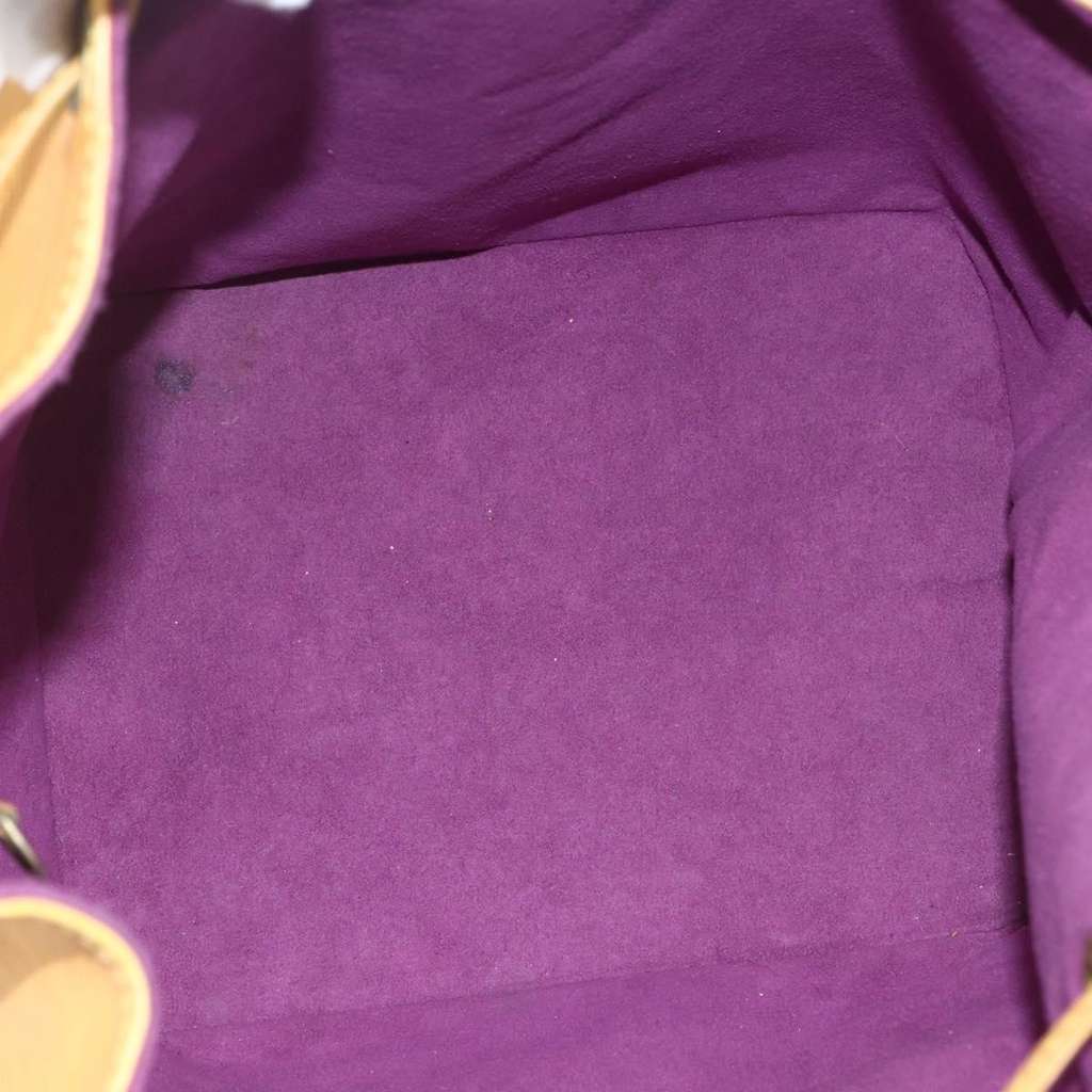 Louis Vuitton Petit Noe Handbag Yellow Leather Good condition - Box View