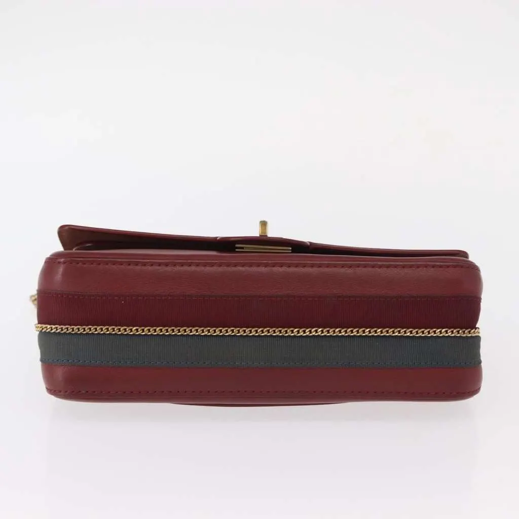 Chanel Nude Reissue 2.55 Flap Bag Red Leather Good - Box View