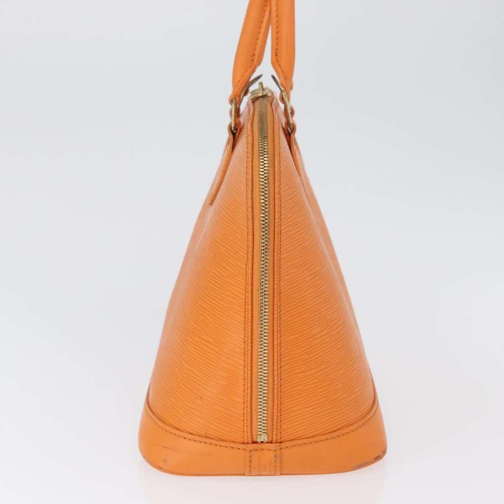 Louis Vuitton Alma Handbag Orange Leather Fair condition - Model View