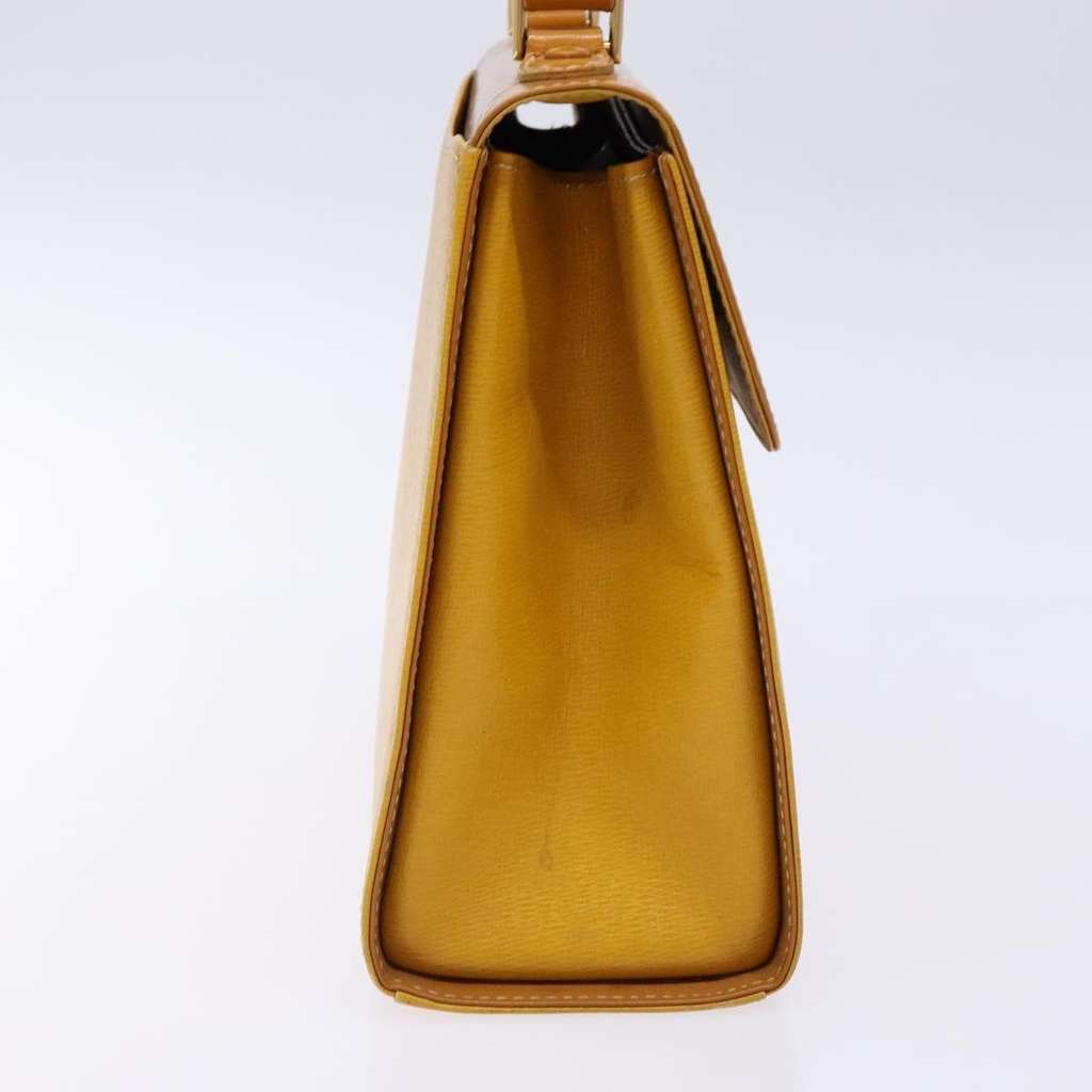 Burberry Vintage Handbag Yellow Leather Good condition - Inside View