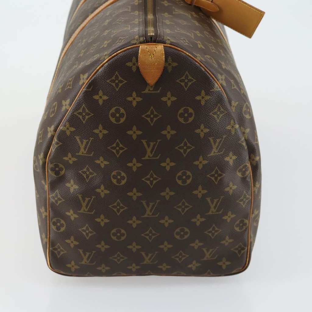 Louis Vuitton Keepall Bag Brown Canvas Fair condition - Model View